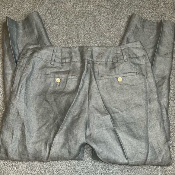 LOFT Gray Ankle Cropped Pants Tailored Design - Picture 4 of 7